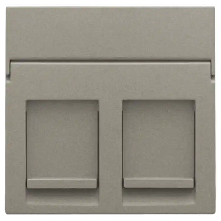 Niko - afwerkingsset - data 2x RJ, vlakke uitgang - bronze coated - 123-65200 Meest Verkocht