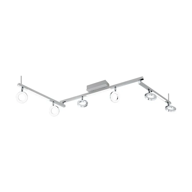 Must-Have Eglo - Plafondspots Cardillio 1 6-lichts metaalgrijs