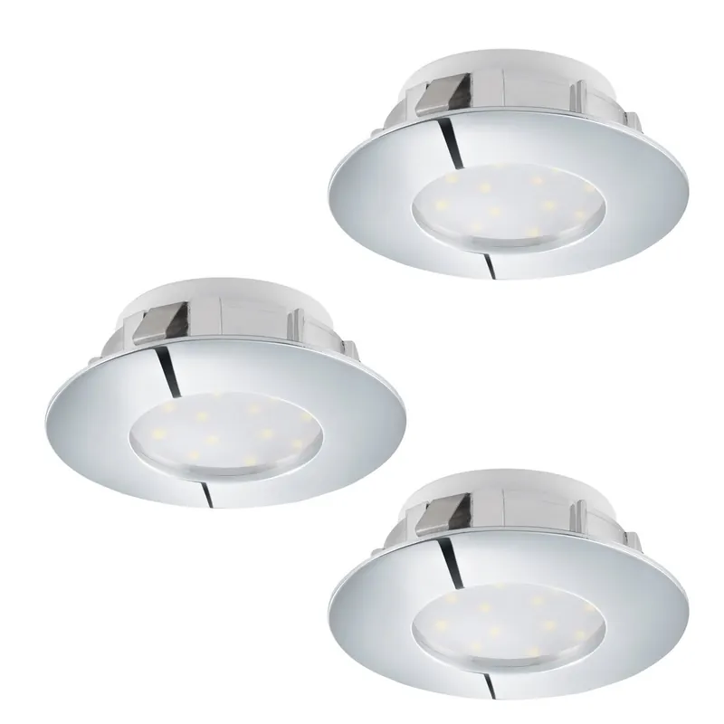 Eglo - Ledspot Pineda (3) 3x6w - 3000K - 7,8cm dimbaar chroom Rechtstreeks Van De Fabrikant
