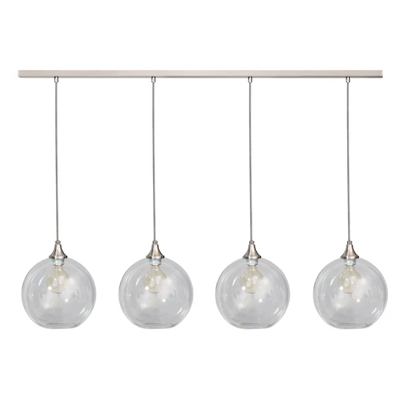 ETH - Stoere hanglamp Calvello 4-lichts metaalgrijs Lage Kosten