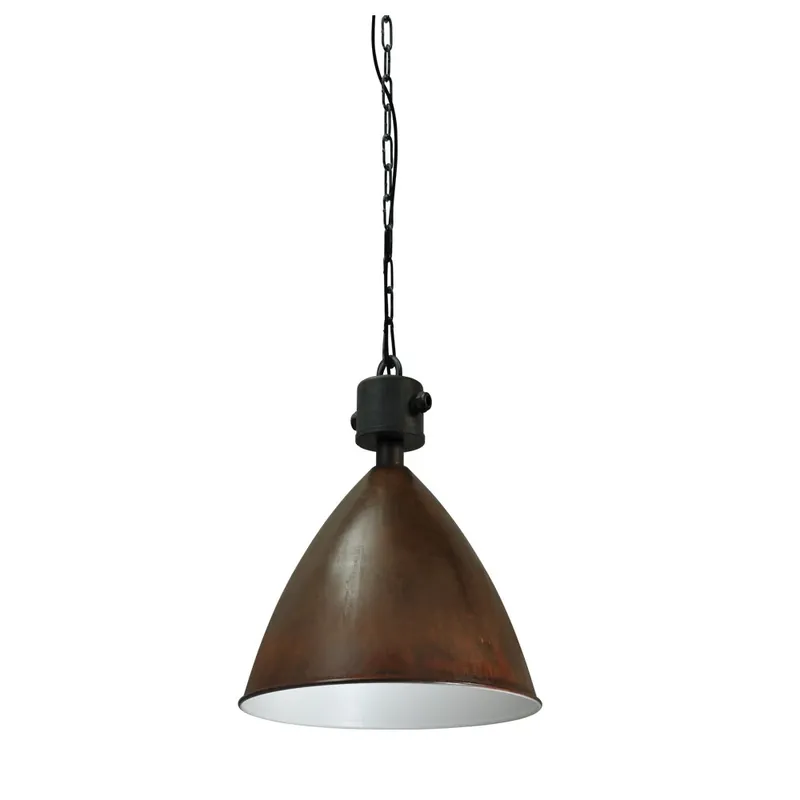 Superprijs Masterlight - Stoere hanglamp Industria 52 roestbruin
