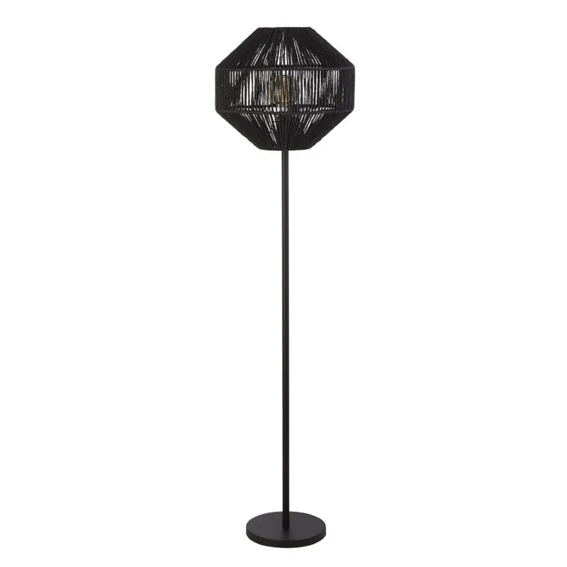 Flitsaanbieding Searchlight - Zwarte schemerlamp Wicker
