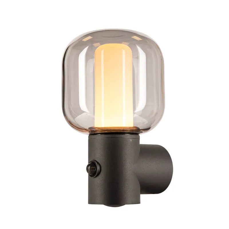 Seizoensaanbieding SLV - Buitenlamp Ovalisk met bewegingssensor