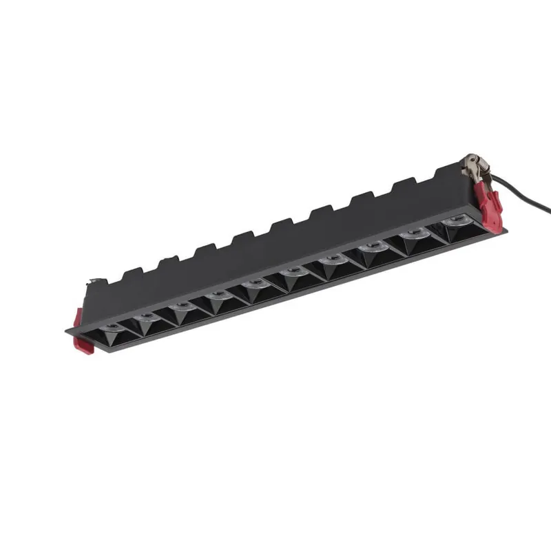Superprijs Lyora - Zwarte inbouwspot Midi Led 10x1 leds - 4000K