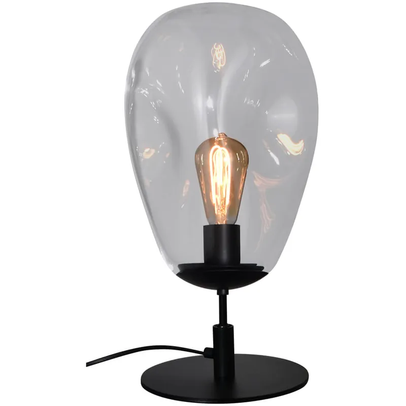 Masterlight - Tafellamp Lava Oval Ø 22,5cm helder glas Lage Prijs