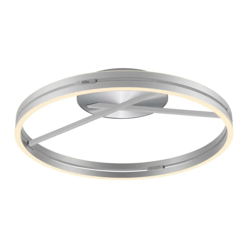 Korting Paul Neuhaus - Ronde plafondlamp Pure Loop aluminium