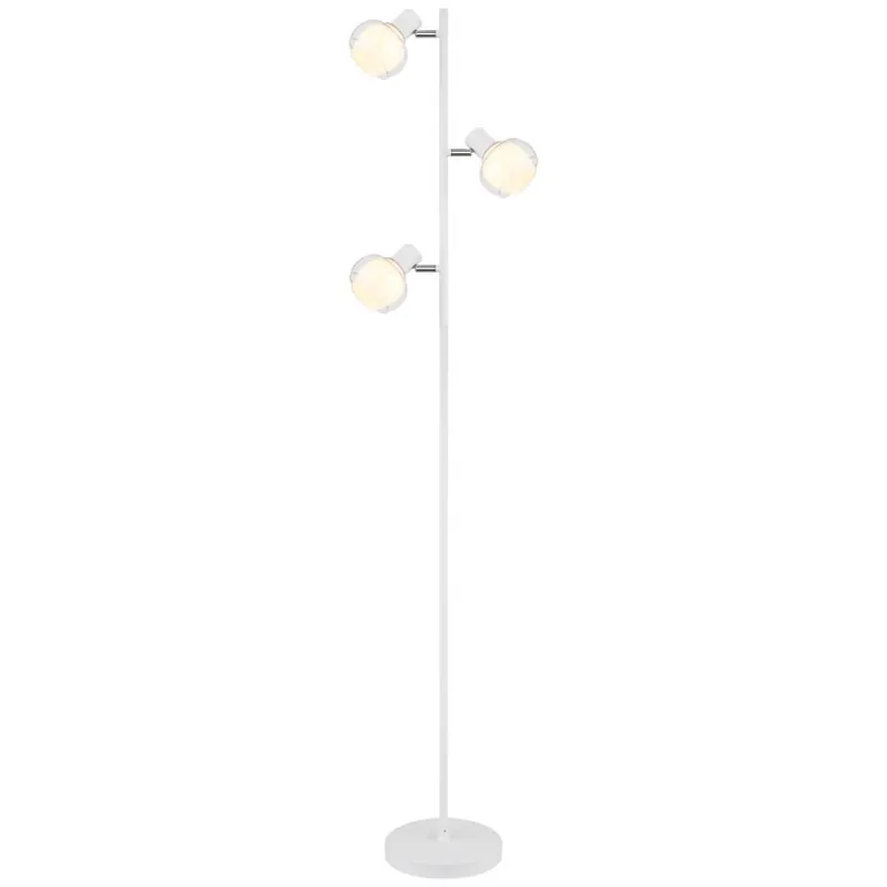 Globo - Witte vloerlamp Tokki 3-lichts Populair