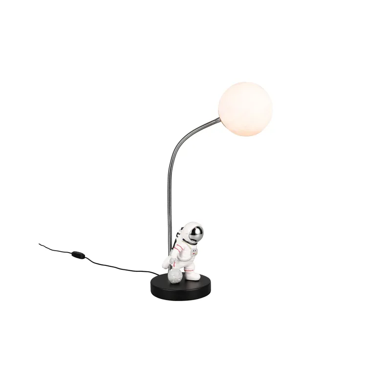 Korting Trio - Tafellamp Arm zwart met wit