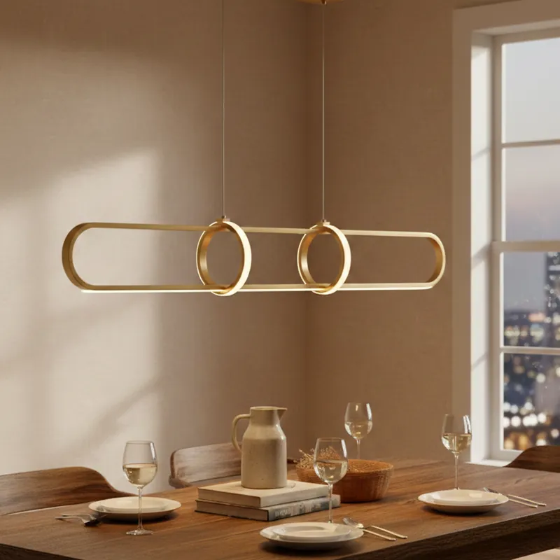 Merkproduct Lyora - Design hanglamp Arte langwerpig goud