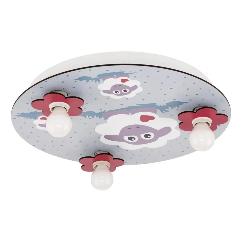 Eglo - Kinderkamer plafondlamp Lalelu wit met schaapjes Betaalbaar