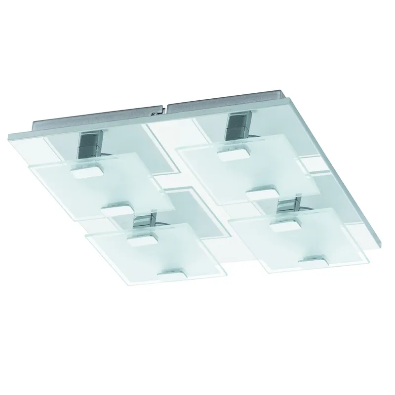 Premium Eglo - Moderne plafondlamp Vicaro 4-lichts chroom