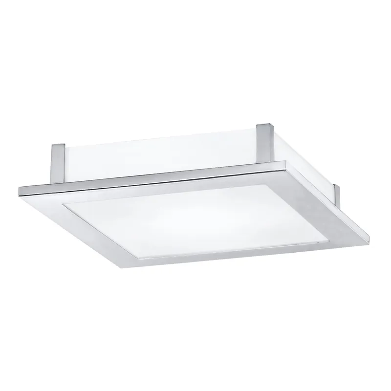 Nieuw Eglo - Vierkante plafondlamp Auriga chroom 30cm