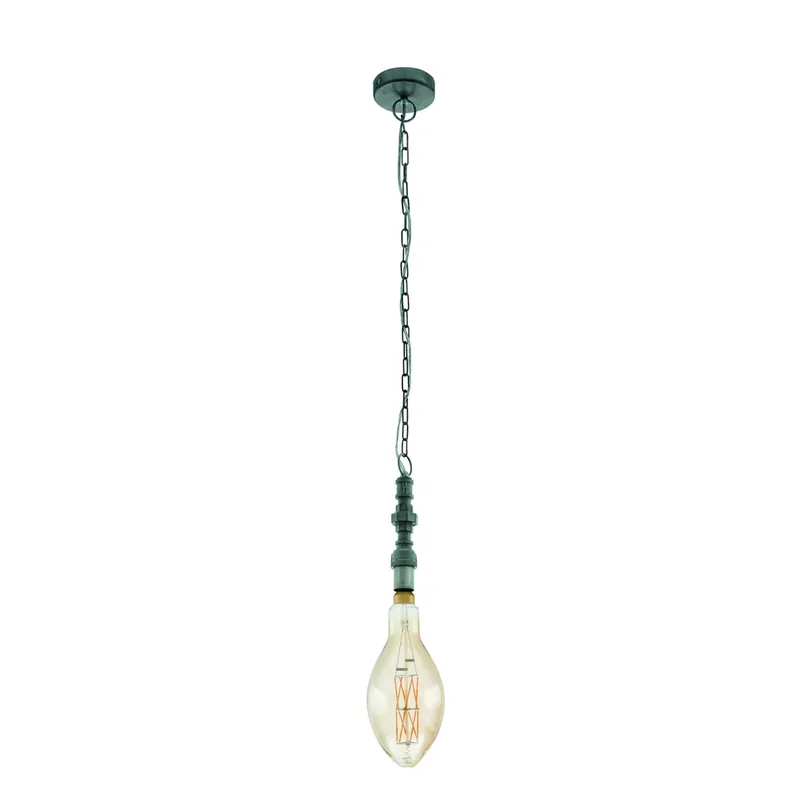Hoge Kwaliteit Eglo - Gotische hanglamp Pensilva zilvergrijs