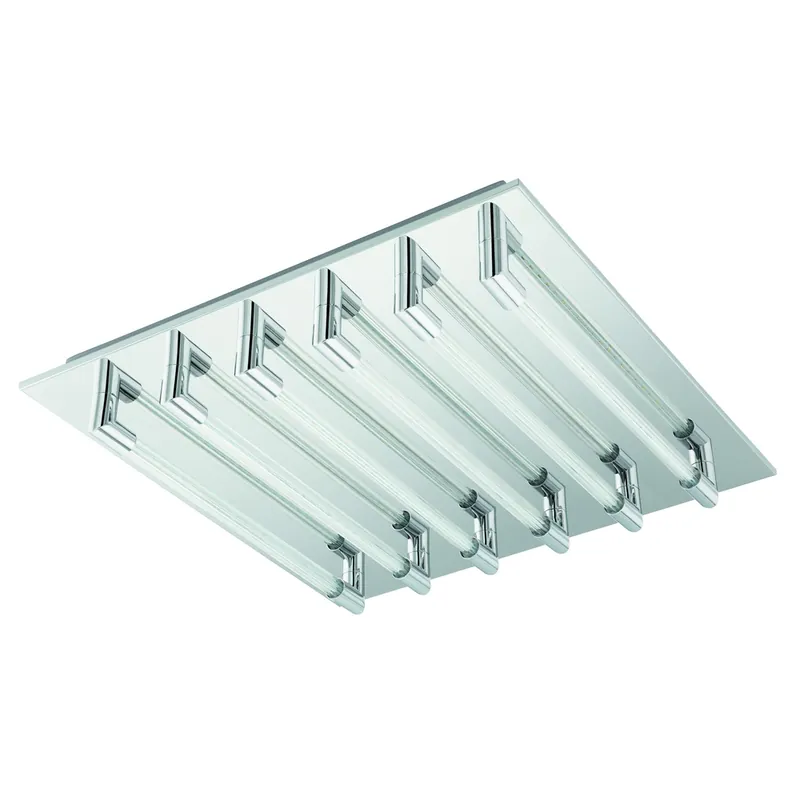 Eglo - Plafondlamp Velarde 6-lichts chroom Koopje