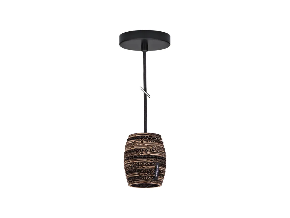 Goedkoop Think Paper - Socket 001 kartonnen hanglamp Ø 9cm