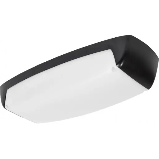 HBI 440 Fortem LED portiekarmatuur - buitenarmatuur 4000K 750lm 157x388mm faseaansnijding >80° - Schroefklem zwart 4XL0900B Seizoensaanbieding