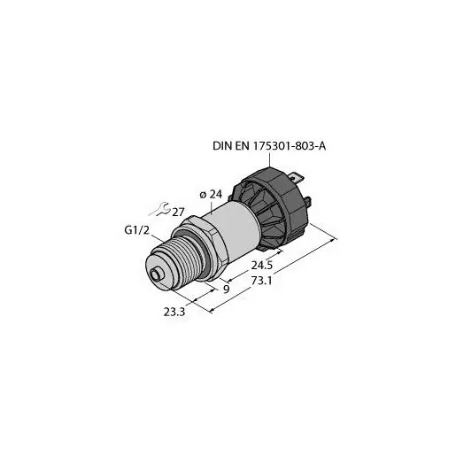 Tijdelijk Beschikbaar Turck PRESSURE TRANSMITTER WITH VOLTAGE OUTPUT (3-WIRE)