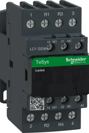 Schneider Electric Tesys Magneetschakelaar AC 11kw 25A AC3 Schroefaansluiting 2cont Op = Op