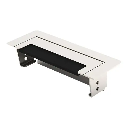 Seizoensaanbieding HPL tegeldoorvoer met borsteldoorvoer RVS 55x145mm 301.0224