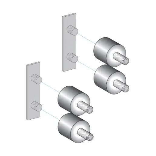 Rechtstreeks Van De Fabrikant Telemecanique Sensors ONDERDEEL-KIT ANTI-VIBRATION 12 DAMPERS