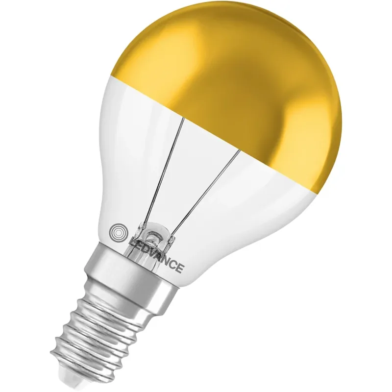 Ledvance LED CLASSIC P MIRROR COB DIM P 3.4W 827 MIRROR GOLD E14 Merkproduct