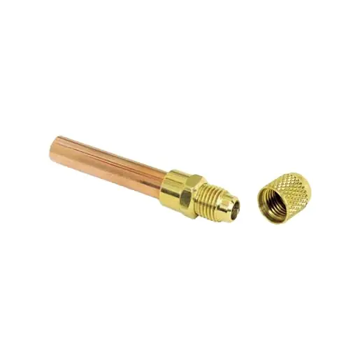 Refco schräderventiel d=3/8" x 1/4" SAE + eindkap Weekendaanbieding