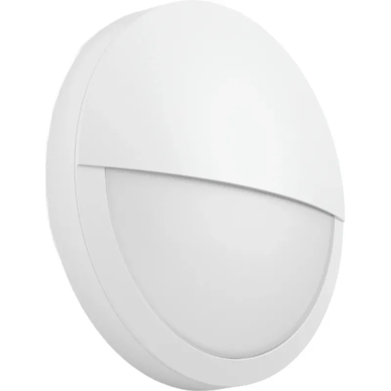 Koop Vandaag RZB Rounded Midi LED Portiekarmatuur 3000 - 4000K 3000lm Ø300mm bewegingssensor Vrijstr Steekklem wit 582105.002.19