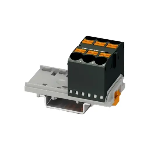 Superprijs Phoenix Contact PTFIX 6X10/S-NS35 BK