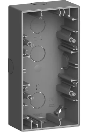 Merten Opbouwbehuizing tbv D-Life 2v antraciet Systeem D Dagaanbieding