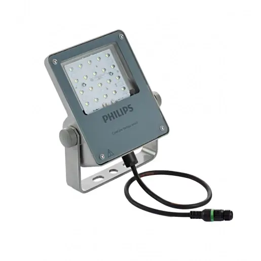 Populair Philips CoreLine BVP111 LED schijnwerper symm 4000K 4437lm 286.9x211.5mm 21-40° - Mediumstralend Insnij/IDC IP66 grijs 8720169556805