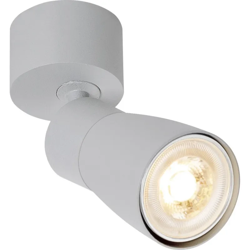 SLV Puri 2.0 Dome GU10 opbouwspot single retrofit 55x55mm Ø55mm grijs 1008295 Tijdelijk Beschikbaar
