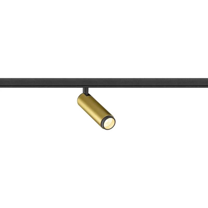 Uitverkoop SLV Grip! S led railspot 48v symm 2000K 350lm 180x30mm DALI DALI-2 21-40° - Mediumstralend IP30 goud 1008419