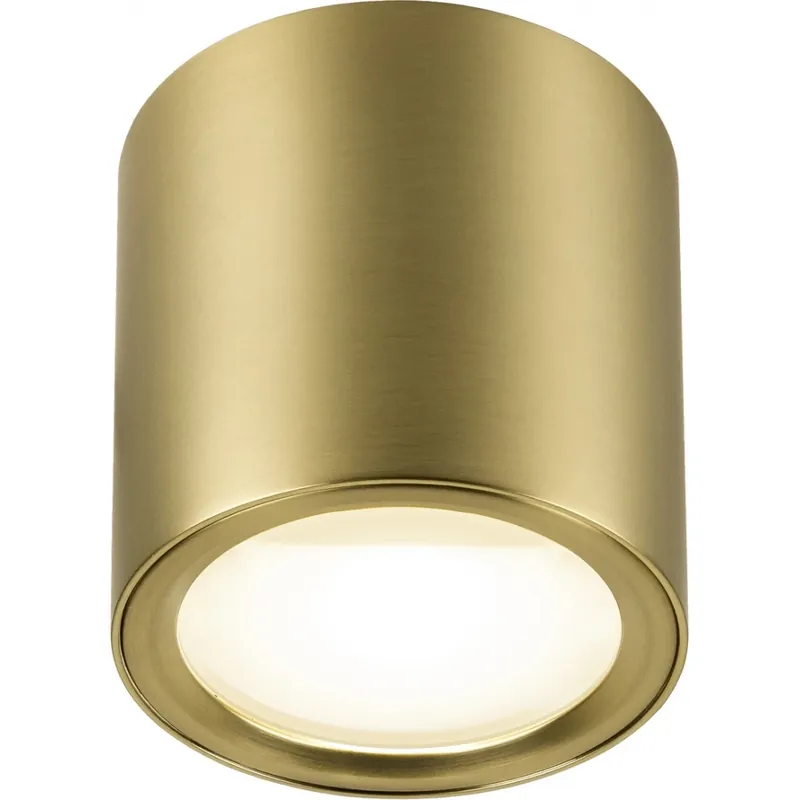 SLV Oculus LED opbouwspot single retrofit 2000K 36lm 90x90mm Ø90mm faseafsnijding >80° - messing 1008619 Goedkoop