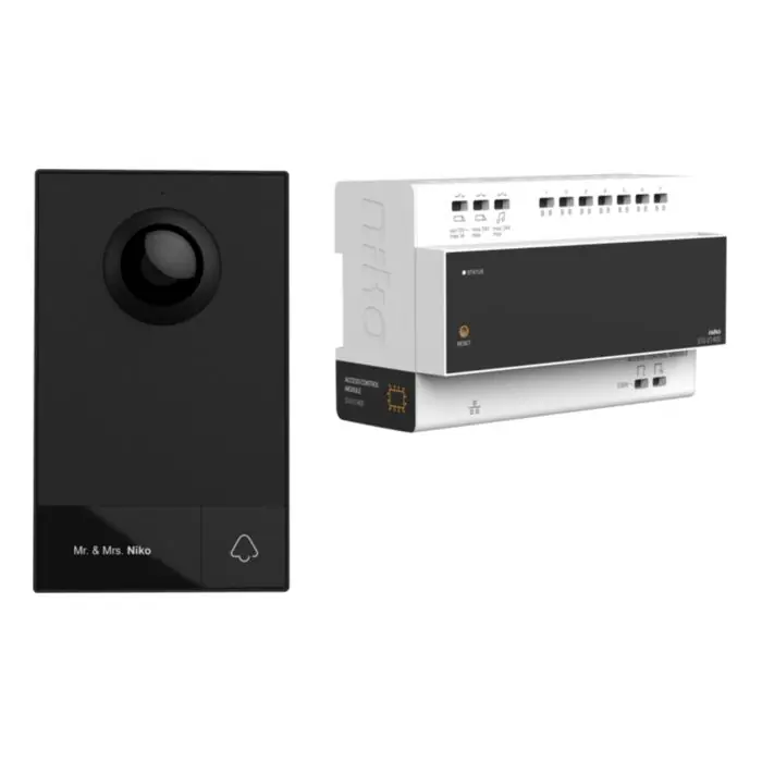 Laatste Versie Niko Access Control - Video deurintercom set 510-01001 Zwart/wit