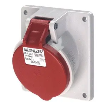 Mennekes TwinCONTACT - CEE wandcontactdoos 3473 Gratis Retour