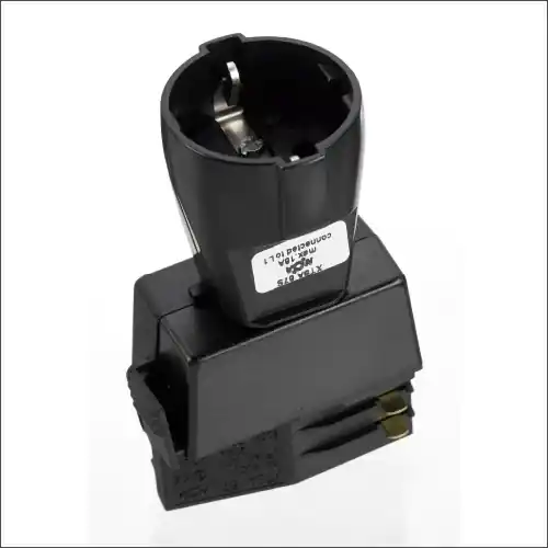 NORDIC XTSA 67S-2 SCHUKO ADAPTER ZWART Direct Verzonden