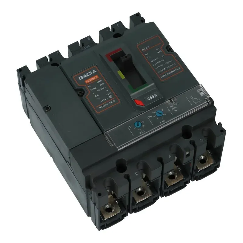 Nieuw 125A MCCB 4 polig 87.5-125A 50kA