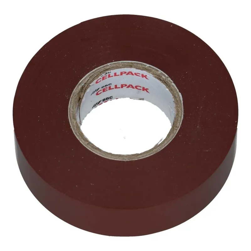 Goedkoop Extra sterk bruin PVC Isolatietape 19mm - 20 meter