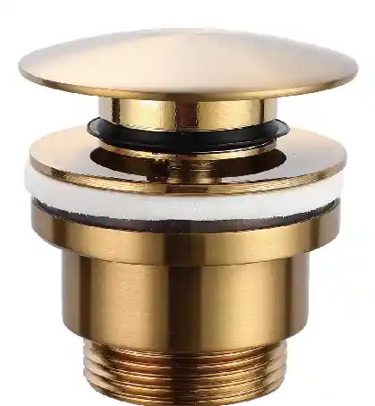 Geborsteld gouden PVD click-clack ventiel Must-Have